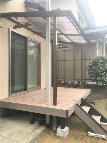 サッシ窓の取替工事 Ykkap シャッター 雨戸 付掃き出し引違窓へ取替 福岡県北九州市でリフォームとリノベーションと土地建物売買は須原建材へ